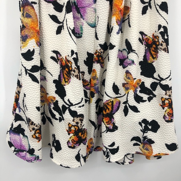 Renee C. Anthropologie Butterfly Skirt Cream Small - Picture 7 of 10